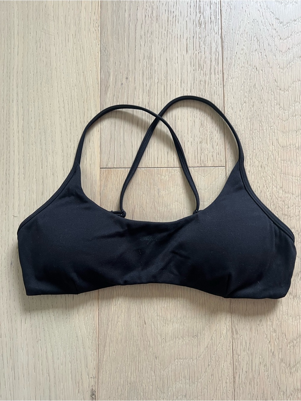 Alphalete Aura Strappy Bra - Onyx